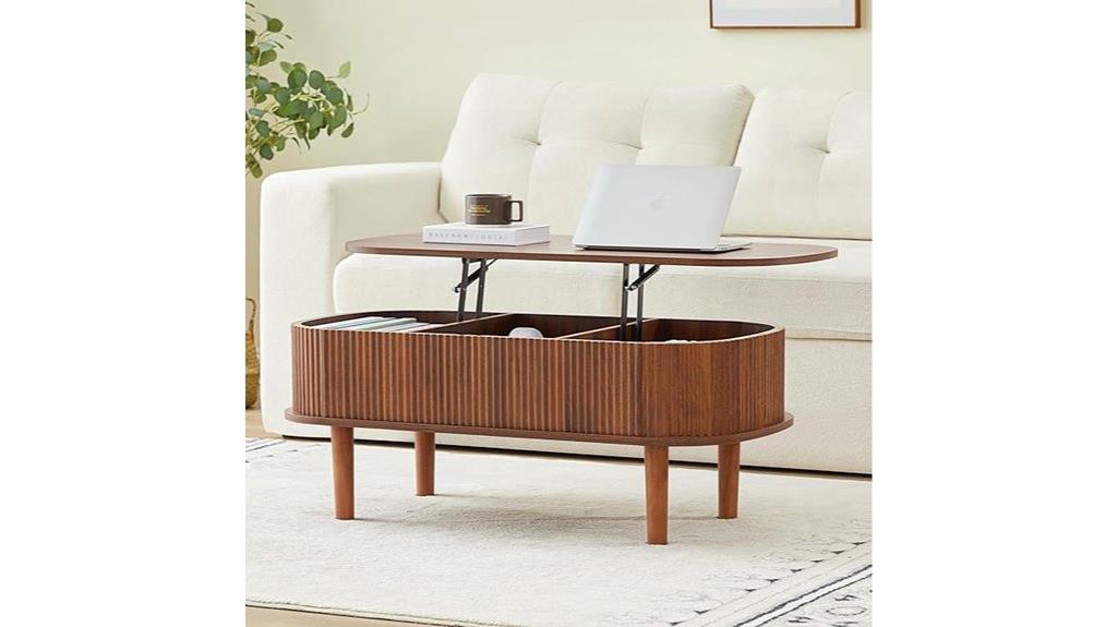 fluted top with storage
