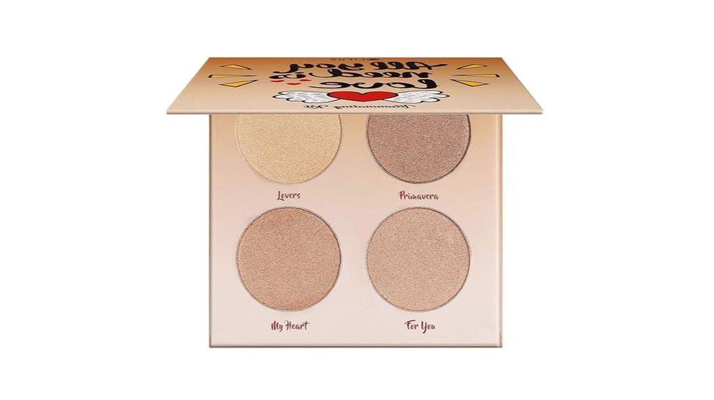 four color glow palette