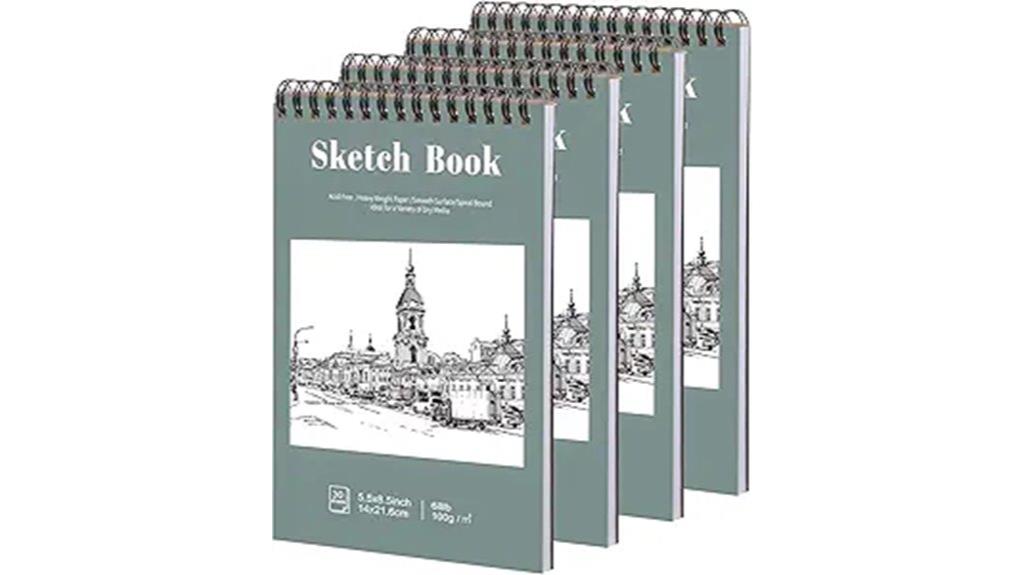 four pack sketchbooks