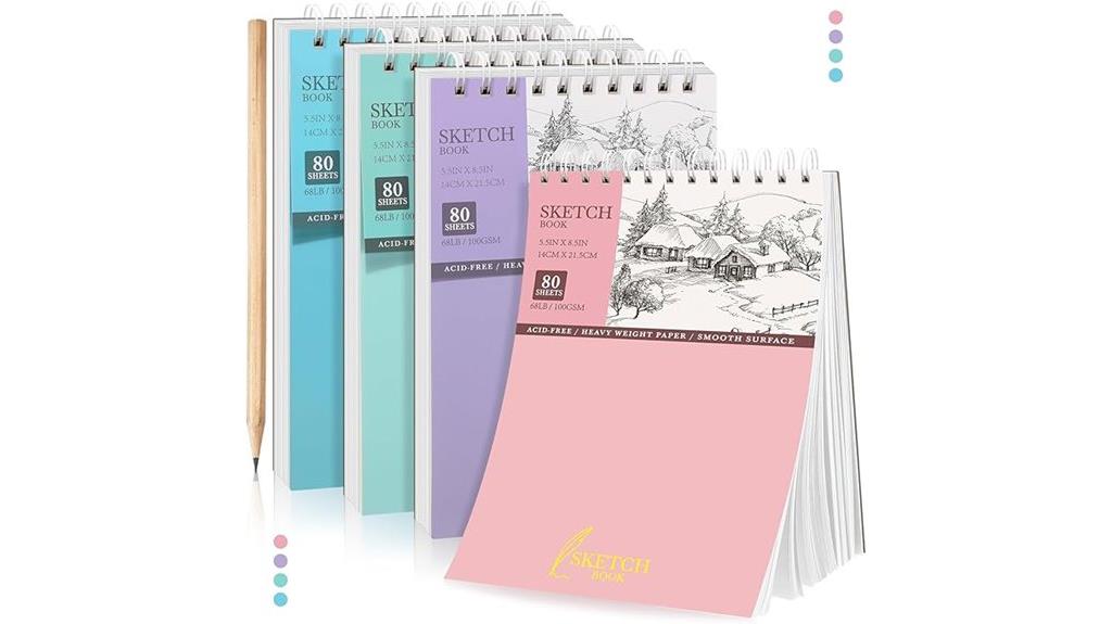 four pack sketchbooks