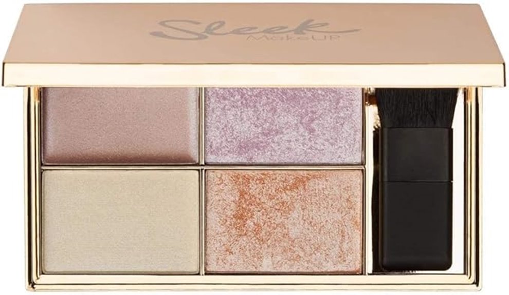 four shade highlighting palette