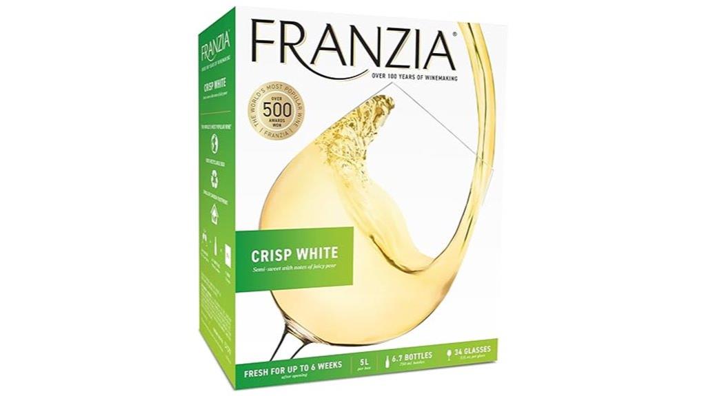 franzia crisp white wine