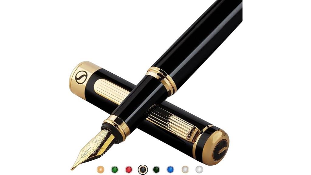 gold finished luxury fountain pen