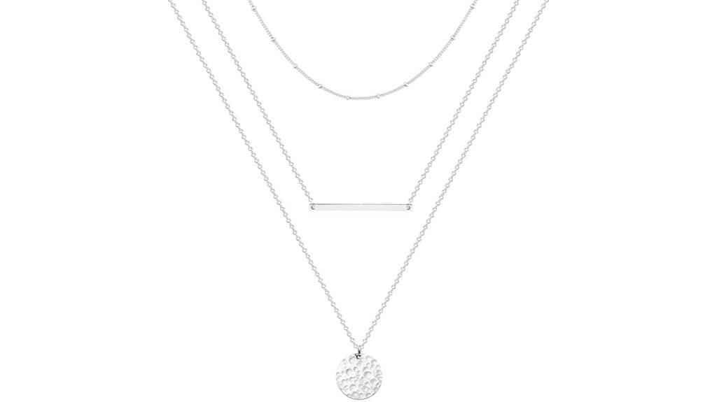 gold plated dainty necklace