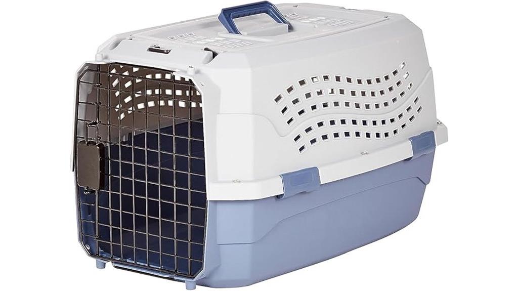 gray and blue carrier
