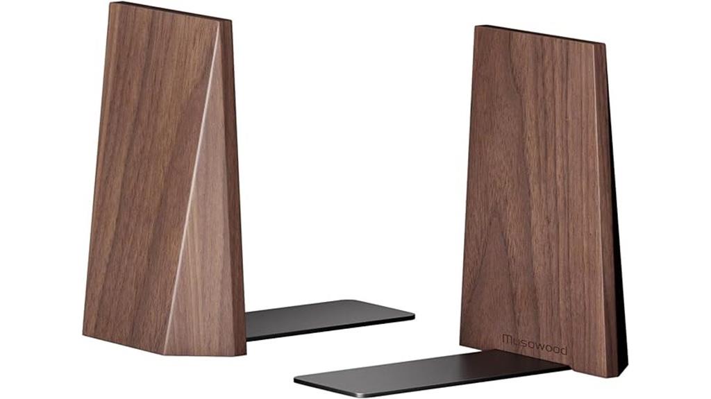 handmade wooden bookends pair