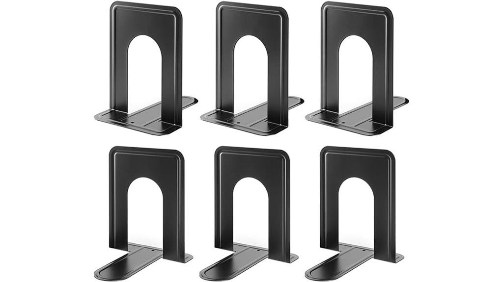 heavy duty metal bookends set