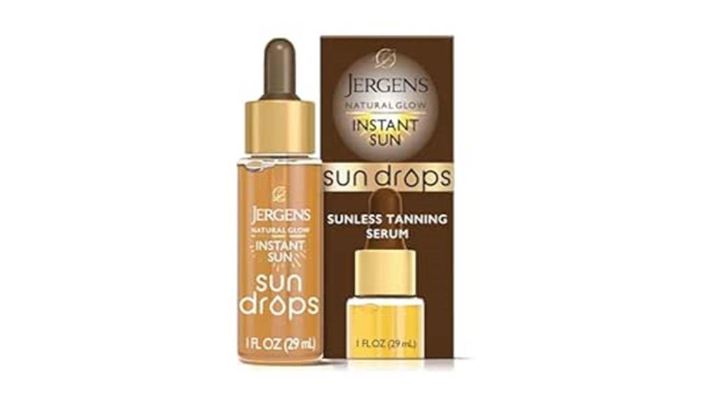 instant sunless tanning drops