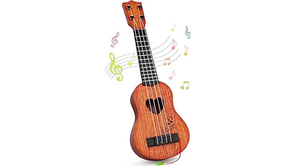 kids brown ukulele