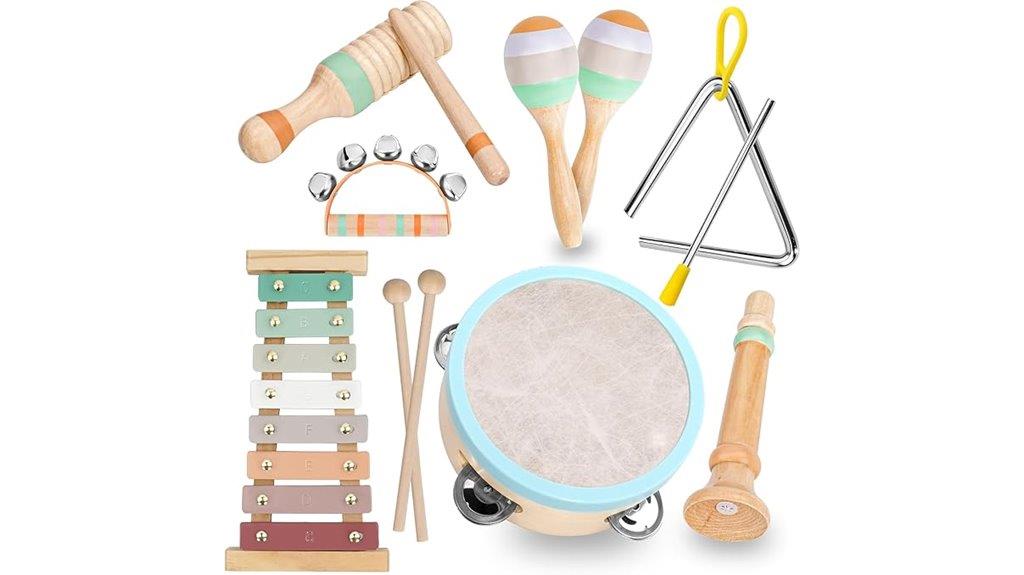 kids wooden musical instruments