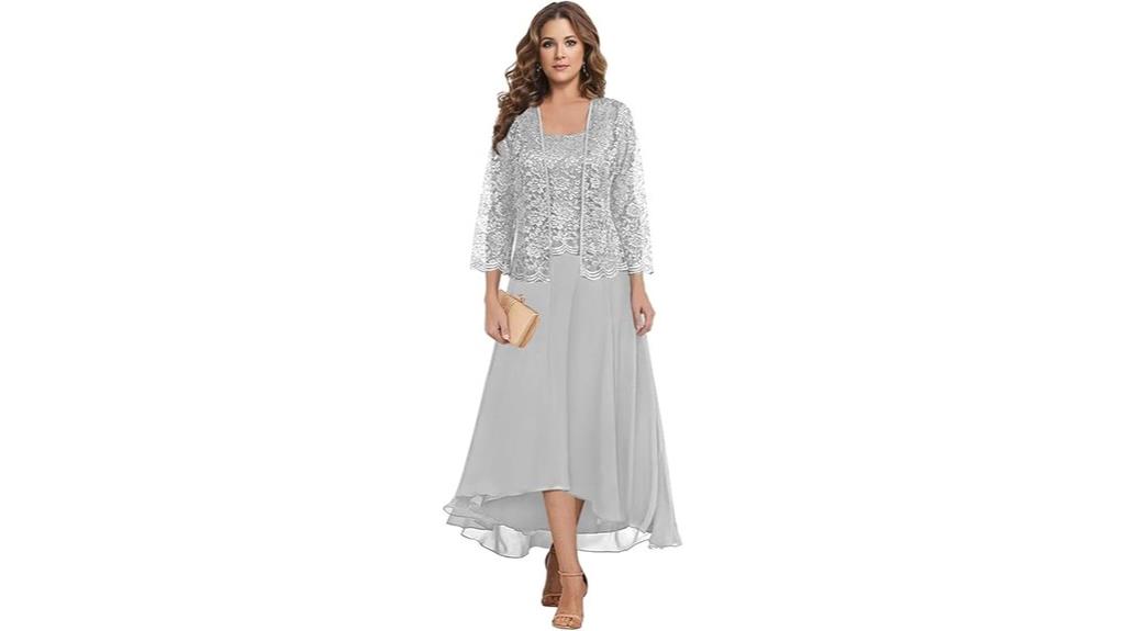 lace jacket wedding dress