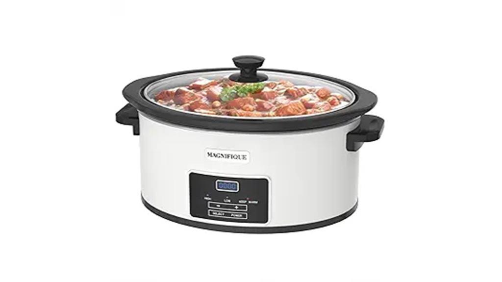 large capacity programmable slow cooker