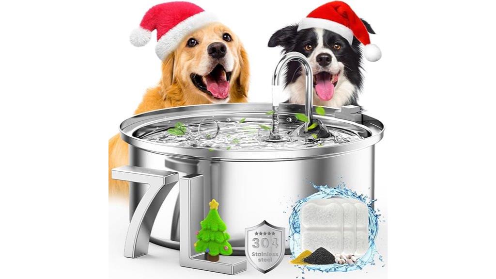 large dog water fountain