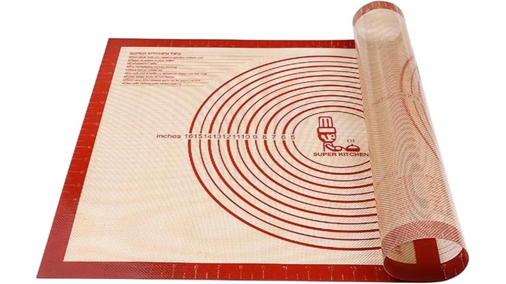 large non slip pastry mat