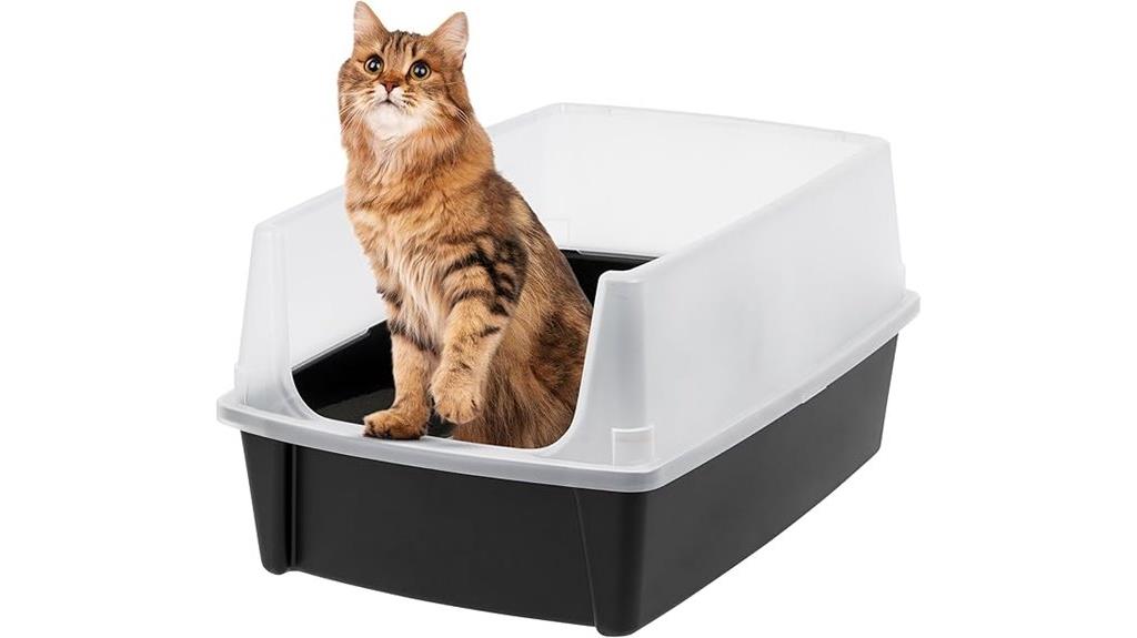 large open top litter box