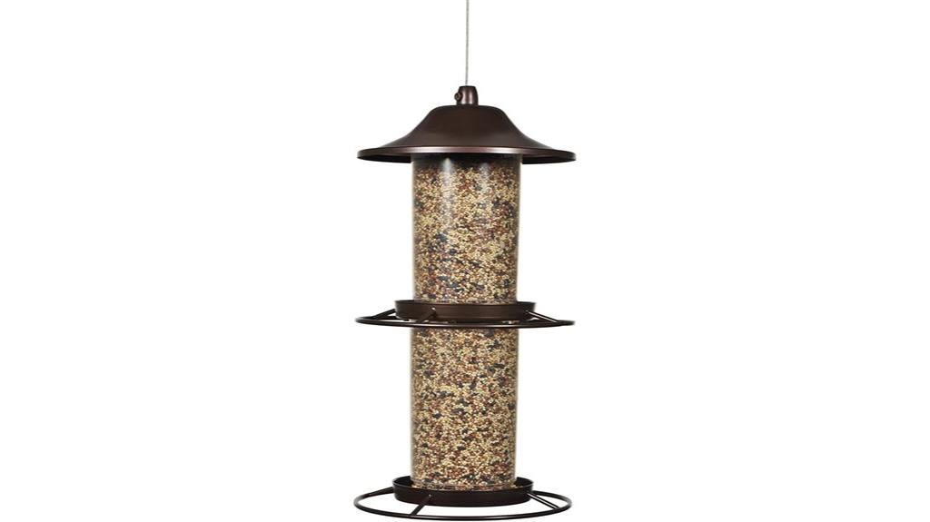 large two tier bird feeder