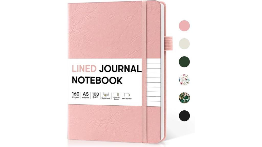 leather a5 journal notebook