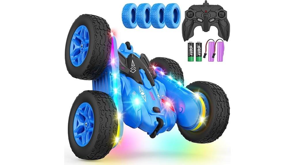 led lit rotating rc car