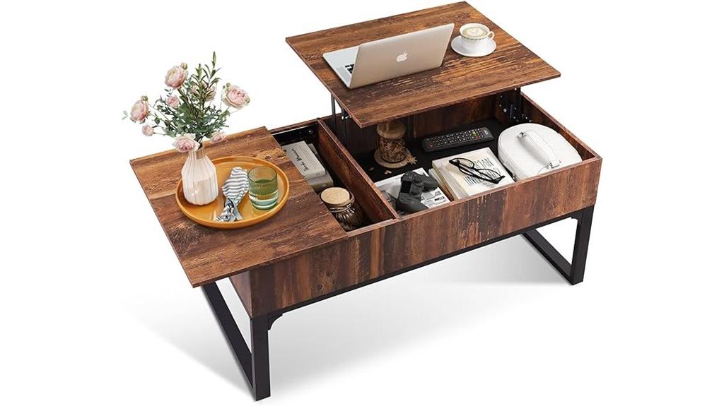 lift top storage coffee table