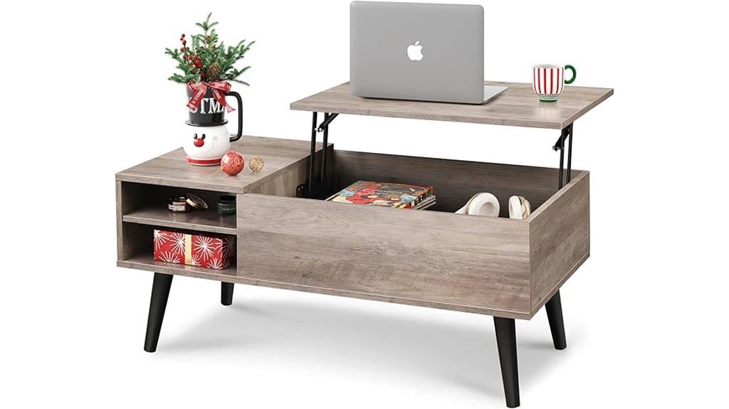 lift top storage table