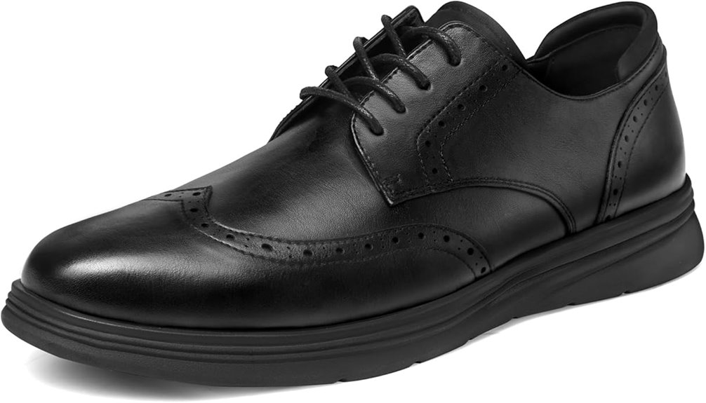 lightweight casual wingtip shoes