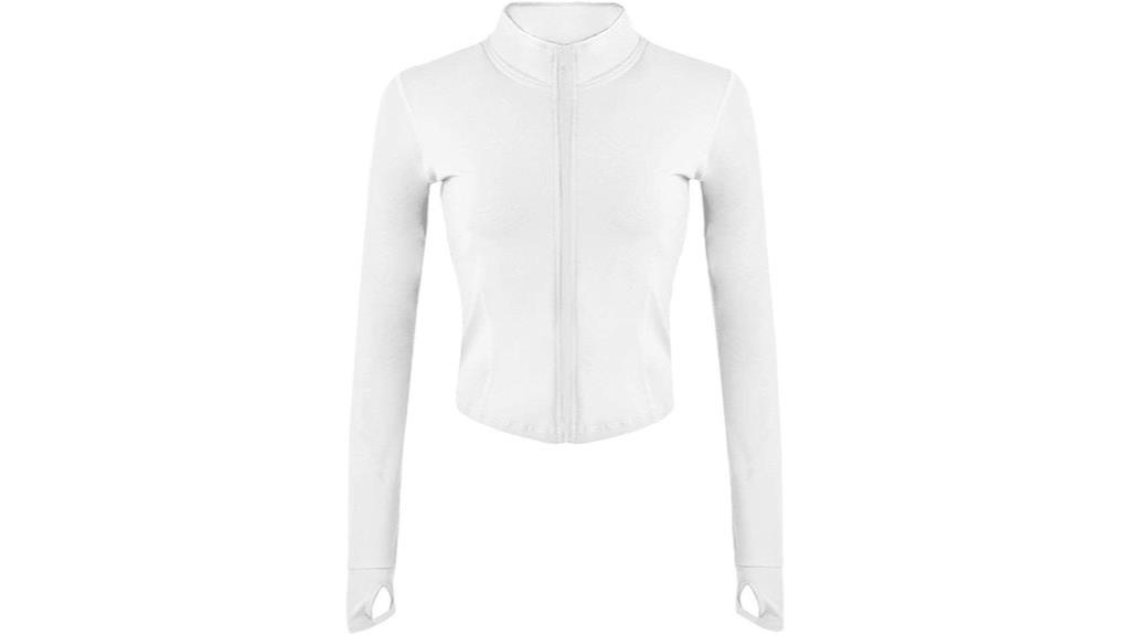 lightweight full zip athletic jacket