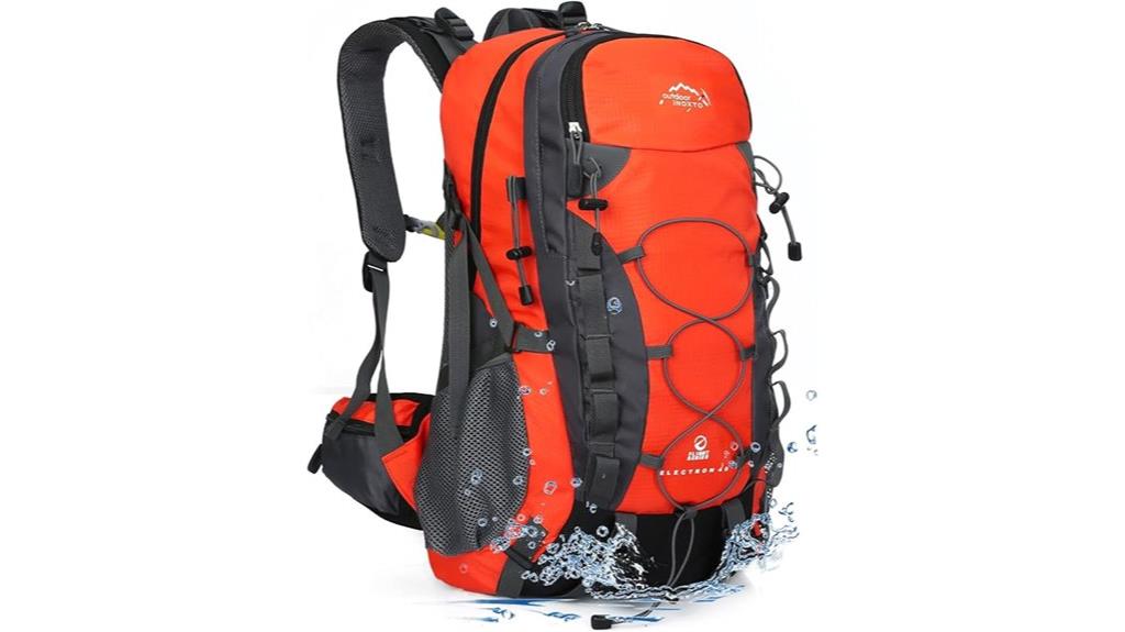 lightweight hiking backpack with rain cover