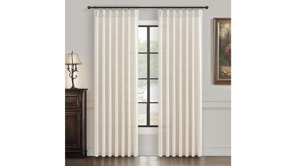 linen pinch pleat curtains