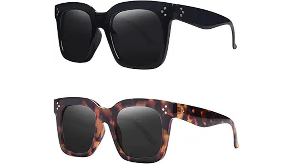 luxury vintage square sunglasses