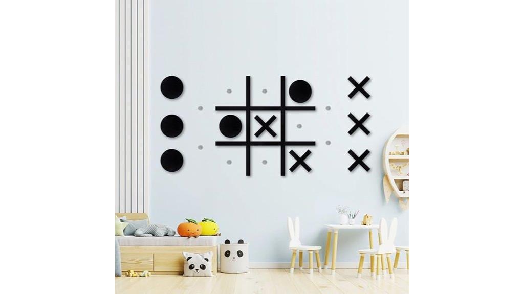 magnetic wall mounted tic tac toe