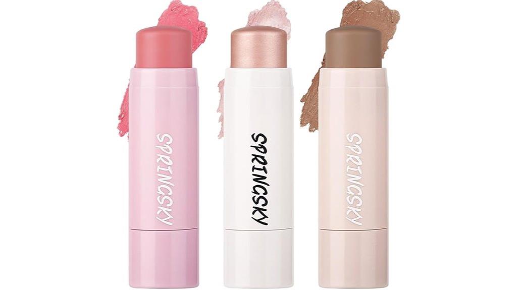 makeup blush highlighter trio