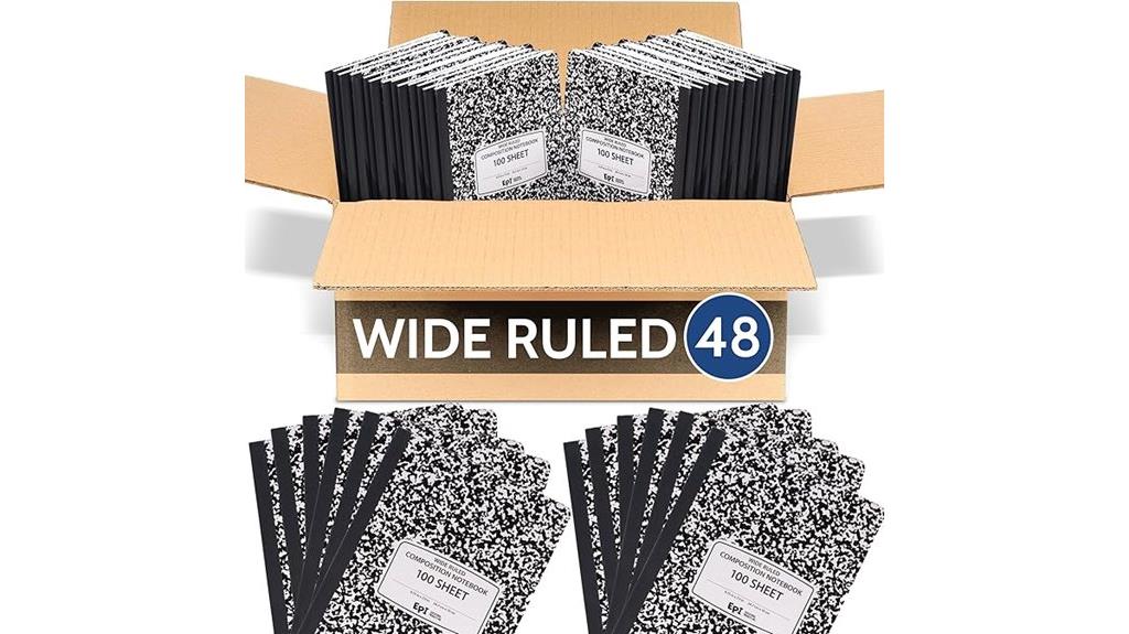 marble hardcover notebook pack