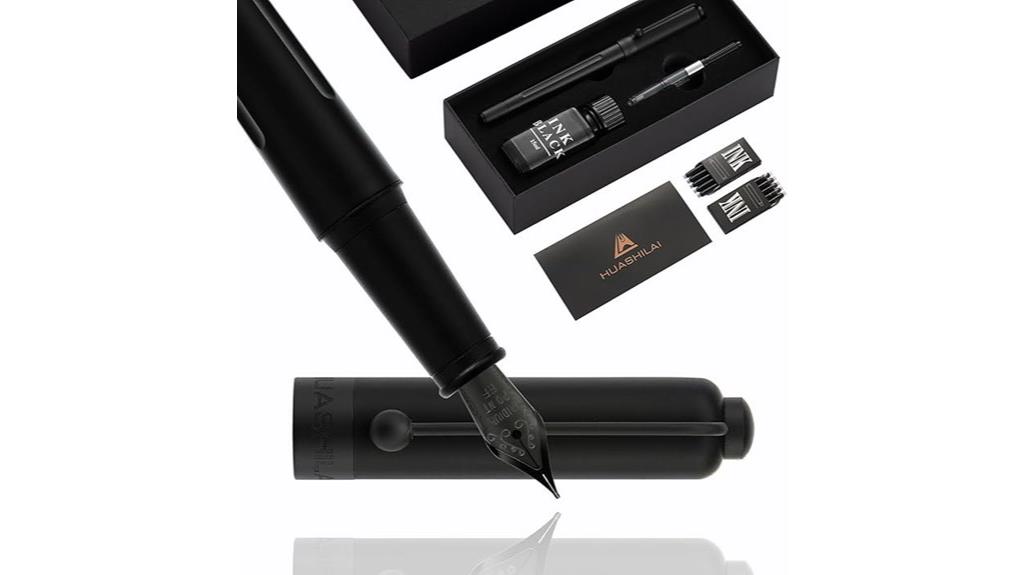 matte black pen set