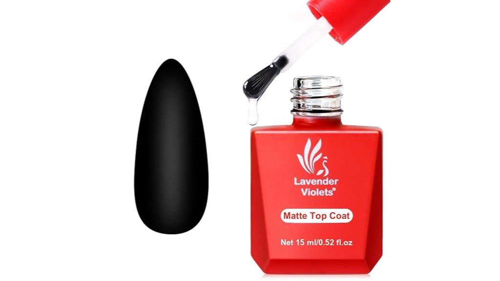 matte gel nail top