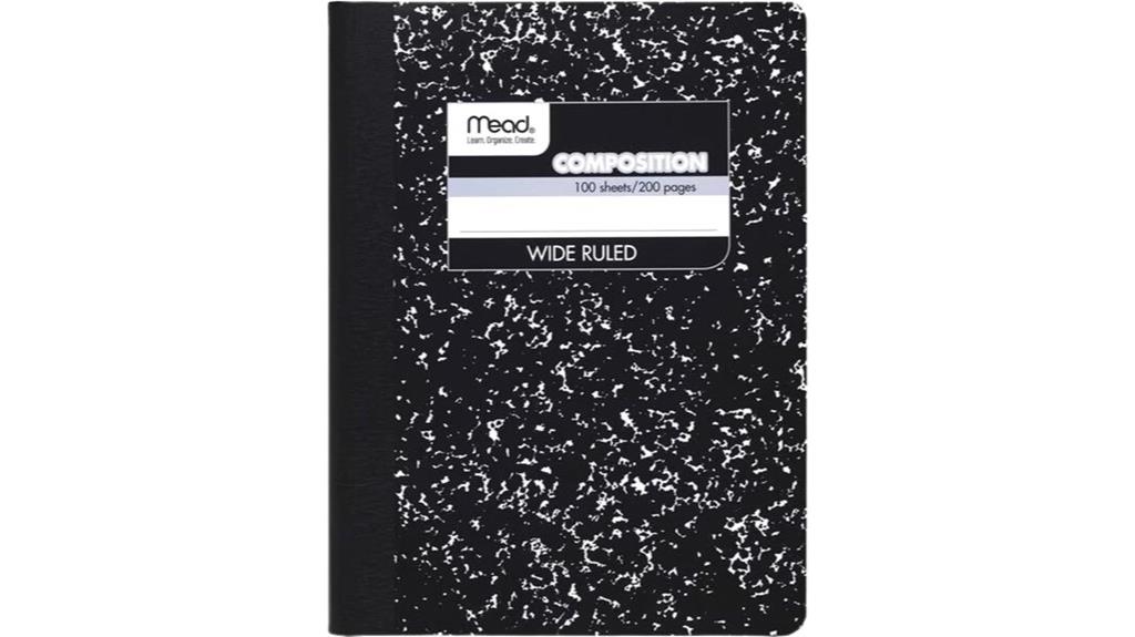 mead lined paper notebook