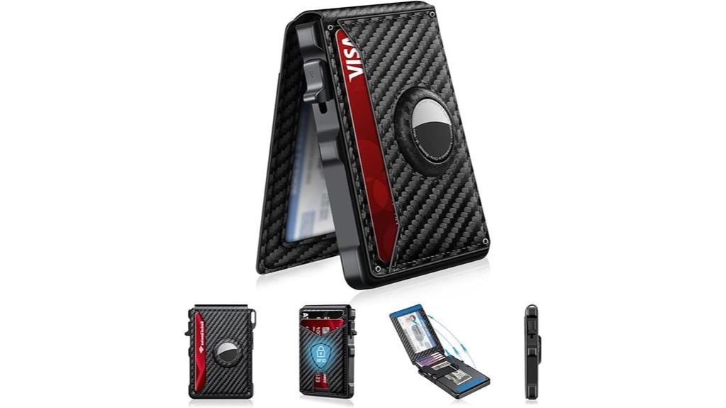 men s rfid wallet with airtag