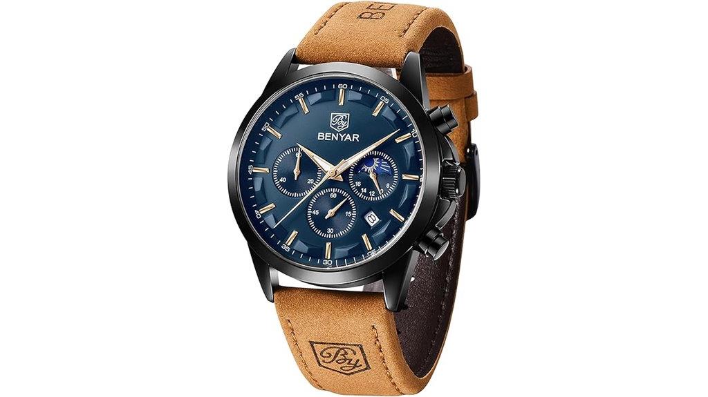 mens chronograph calendar watch