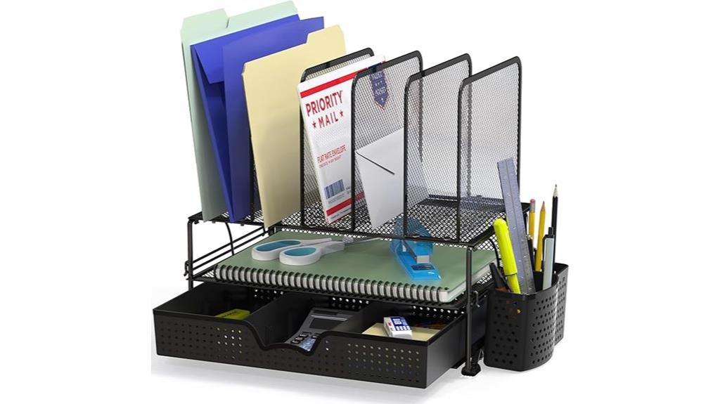 mesh desk organizer