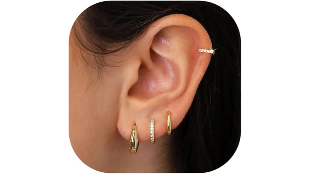mother s day gold hoop earrings