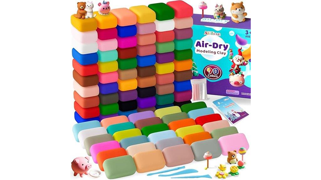 multicolor air dry clay