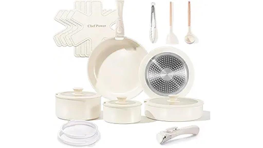 non toxic detachable handle cookware