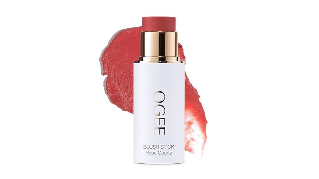 organic rose quartz blush