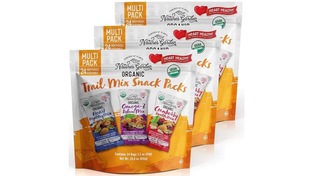organic snack packs trio