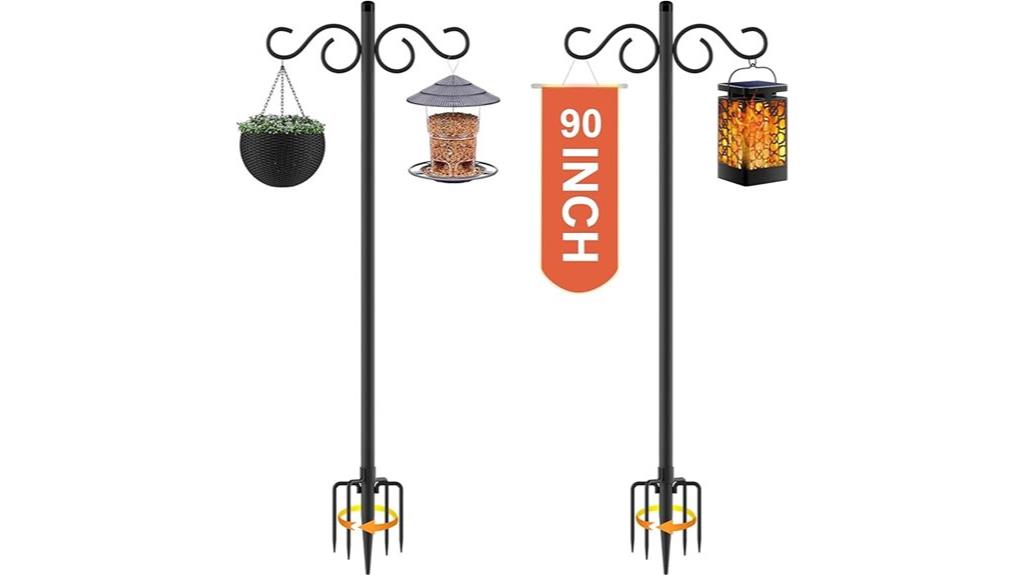 outdoor bird feeder poles