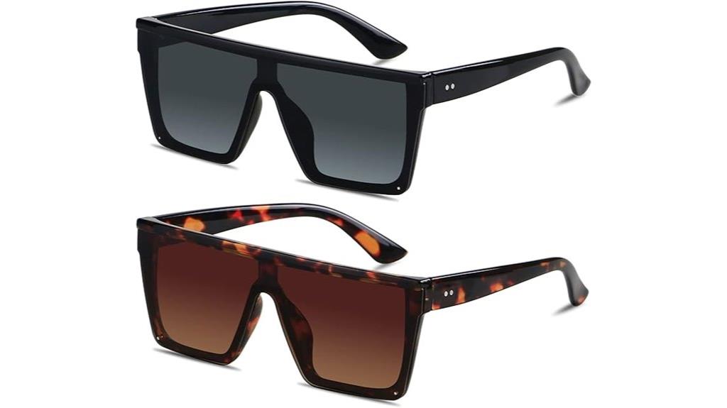 oversized square sunglasses
