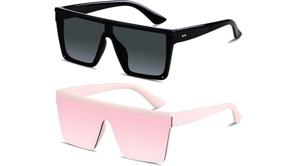 oversized square sunglasses