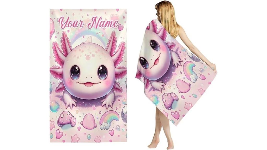 personalized kids beach towels