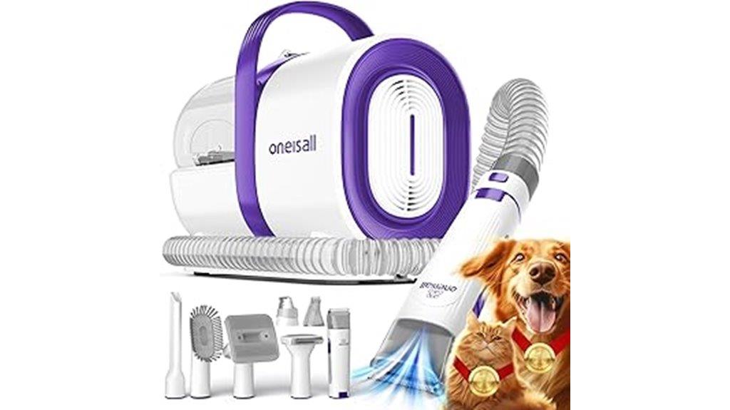 pet grooming kit includes vacuum