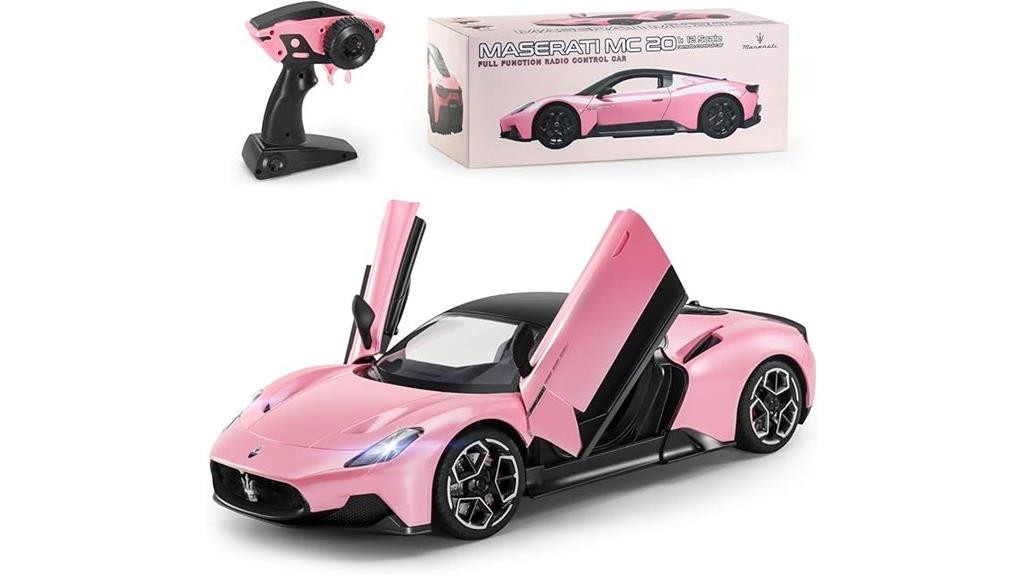 pink maserati remote car