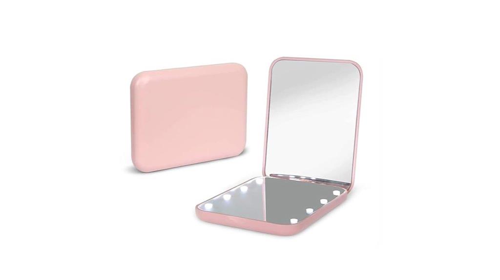 portable led magnifying mirror